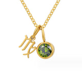Violet Zodiac Birthstone Necklace — product photograph 8