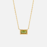 Ruby Baguette Birthstone Necklace — product photograph 8