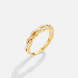 Jessica Twist Pearl-Style Ring