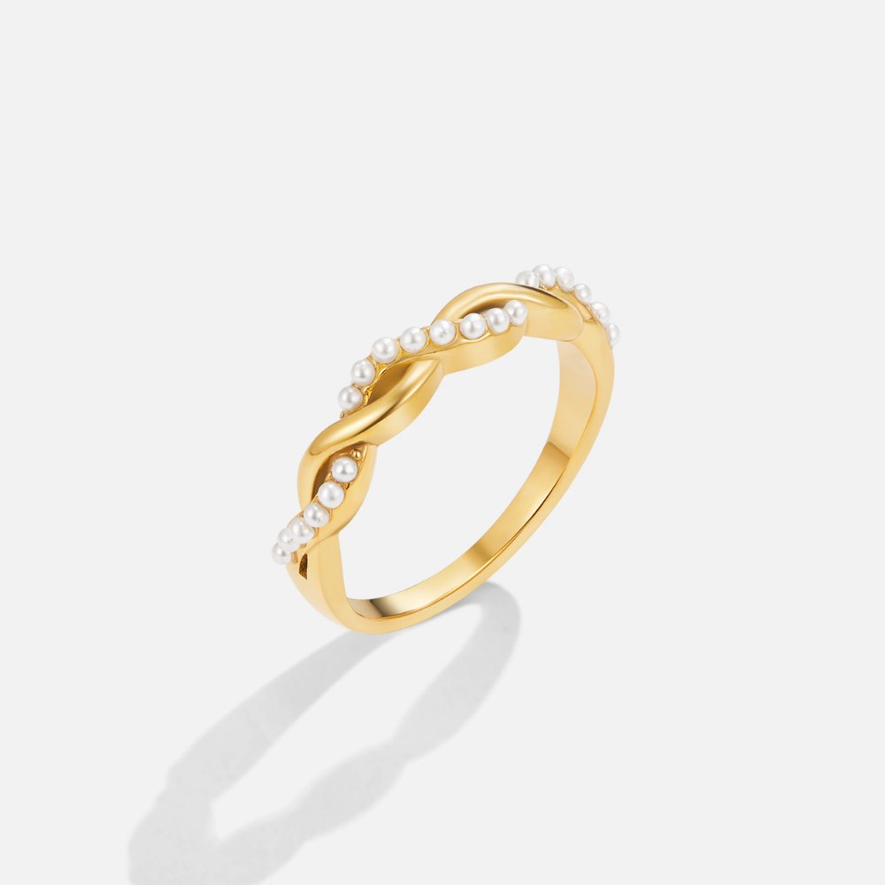 Jessica Twist Pearl-Style Ring