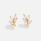 Leah Leaf Stud Earrings