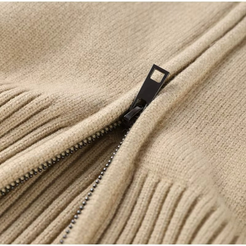 Judy | Women's Zip-Up Knit Cardigan