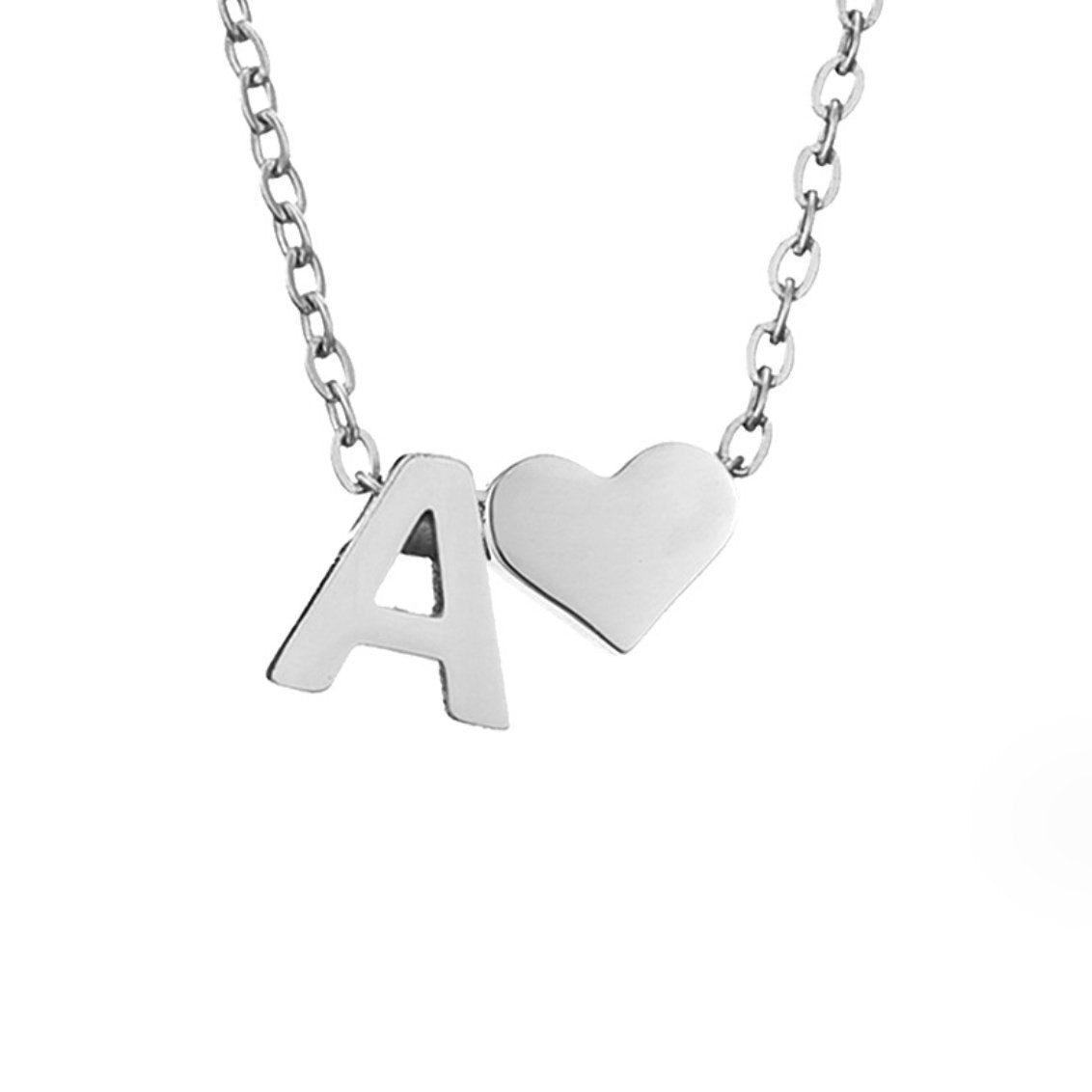 Maeve Love Initial Necklace — product photograph 1