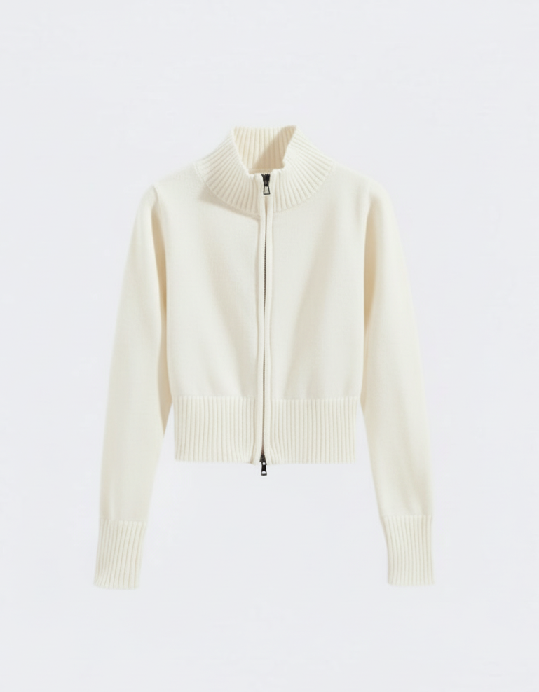 Judy | Women's Zip-Up Knit Cardigan