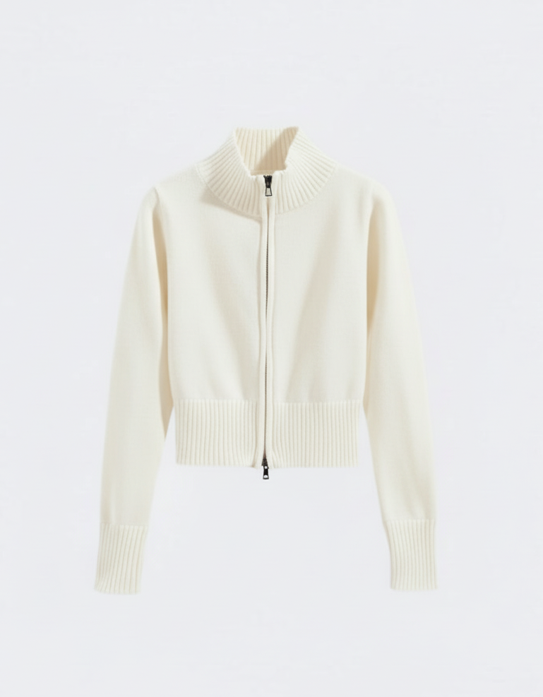 Judy | Women's Zip-Up Knit Cardigan