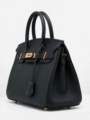 Elena | Strukturierte Leder-Top-Handle-Tasche