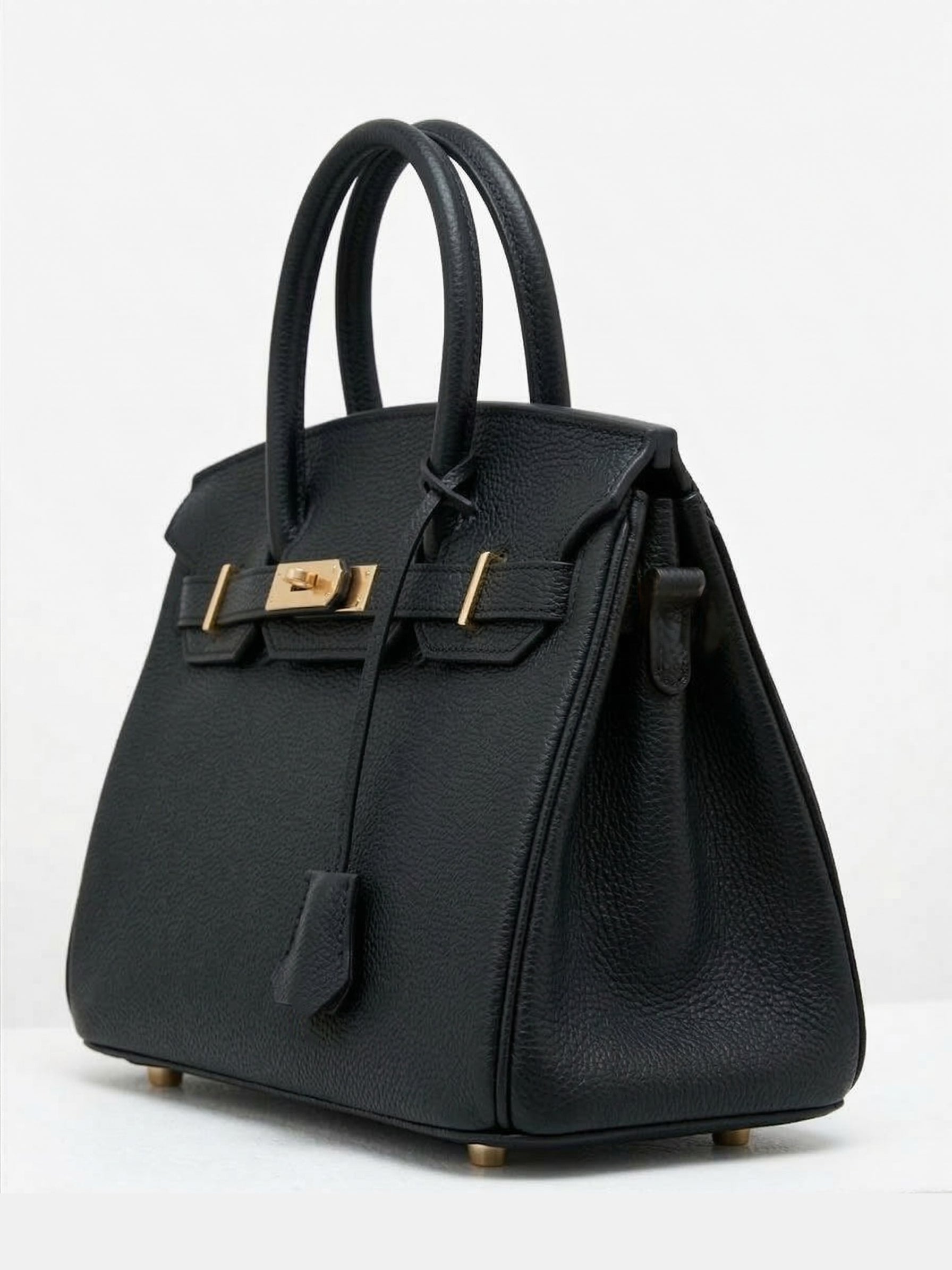 Elena | Strukturierte Leder-Top-Handle-Tasche
