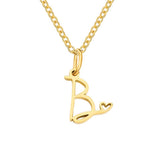 Nicole Letter Heart Necklace — product photograph 2