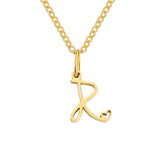 Nicole Letter Heart Necklace — product photograph 18