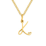 Nicole Letter Heart Necklace — product photograph 11