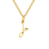 Nicole Letter Heart Necklace — product photograph 10
