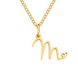 Nicole Letter Heart Necklace — product photograph 13
