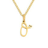 Nicole Letter Heart Necklace — product photograph 15
