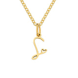 Nicole Letter Heart Necklace — product photograph 19