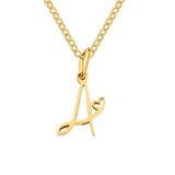Nicole Letter Heart Necklace — product photograph 1