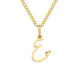 Nicole Letter Heart Necklace — product photograph 5