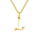 Nicole Letter Heart Necklace — product photograph 12