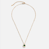 Sabrina Green Sparkle Necklace — product photograph 1
