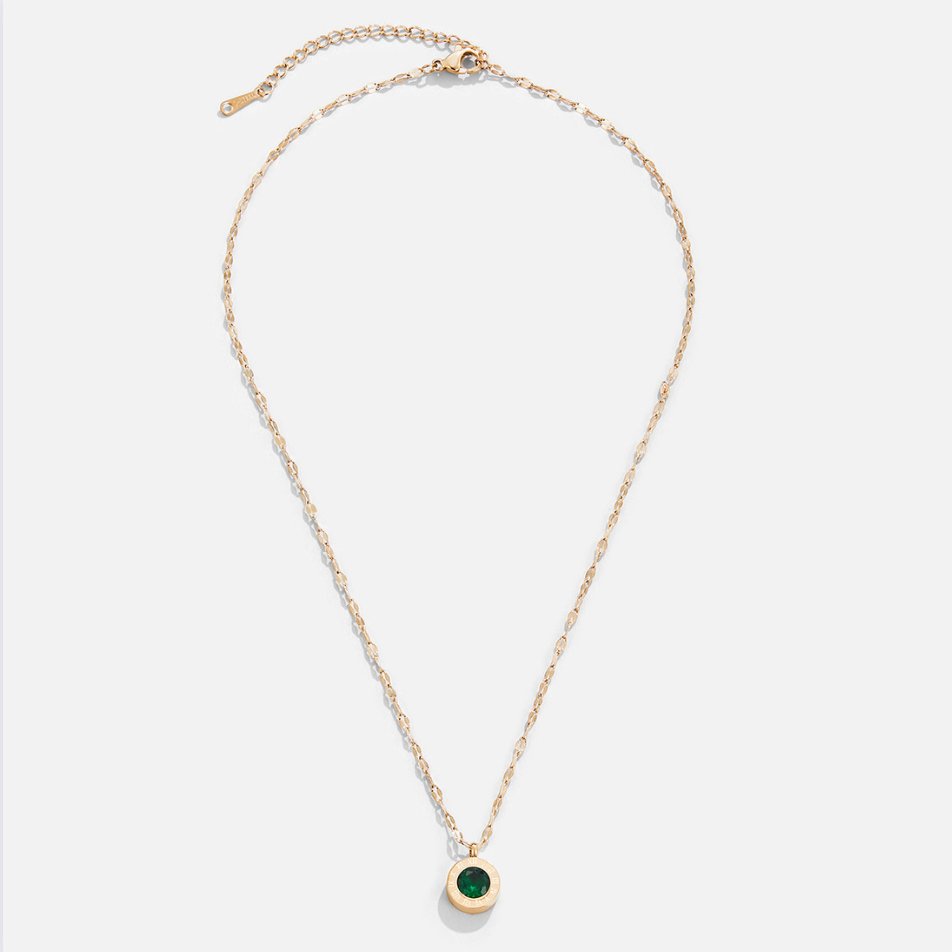 Sabrina Green Sparkle Necklace — product photograph 1