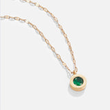Sabrina Green Sparkle Necklace