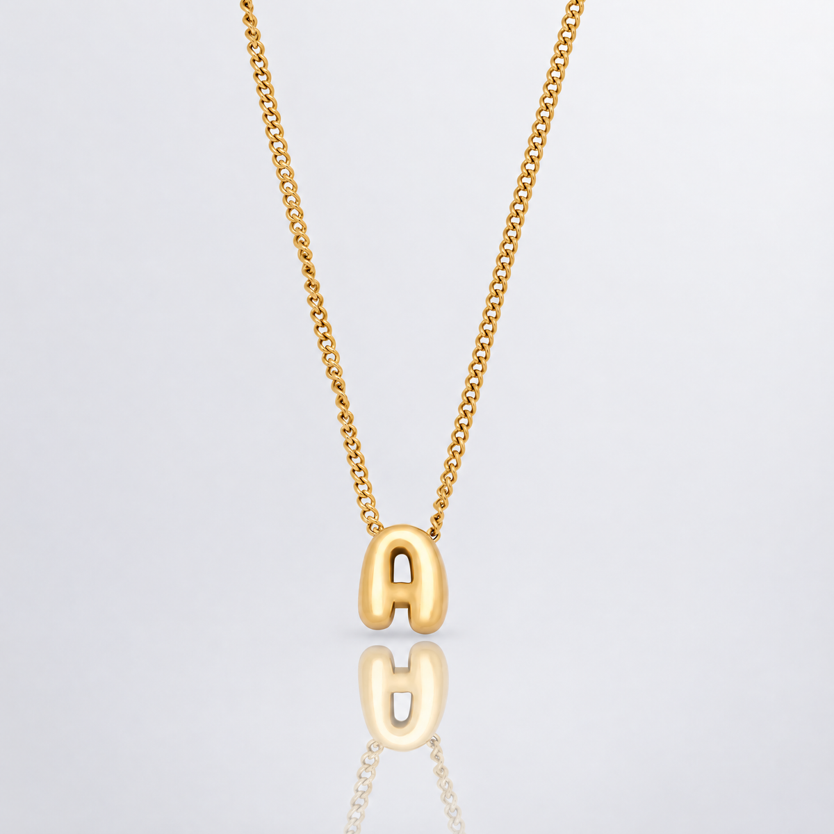 Maisie Bubble Initial Necklace