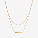 Layered Bar Necklace — front view