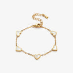 Heart Chain Bracelet — front view