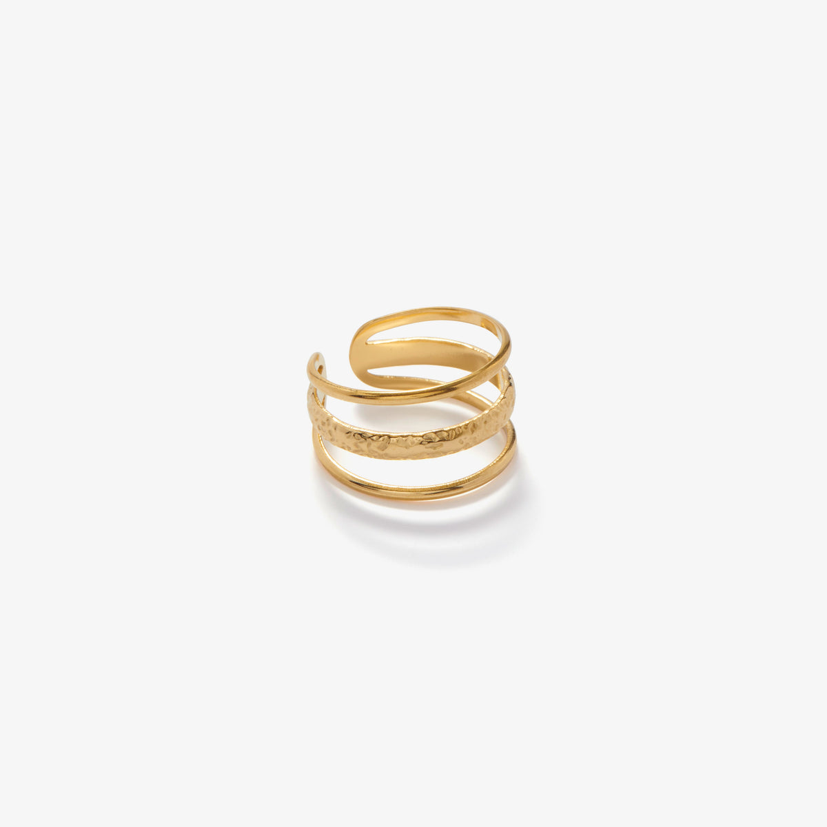Triple Band Ring — front view
