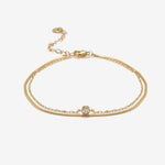 Layered Sparkle Bracelet — front view