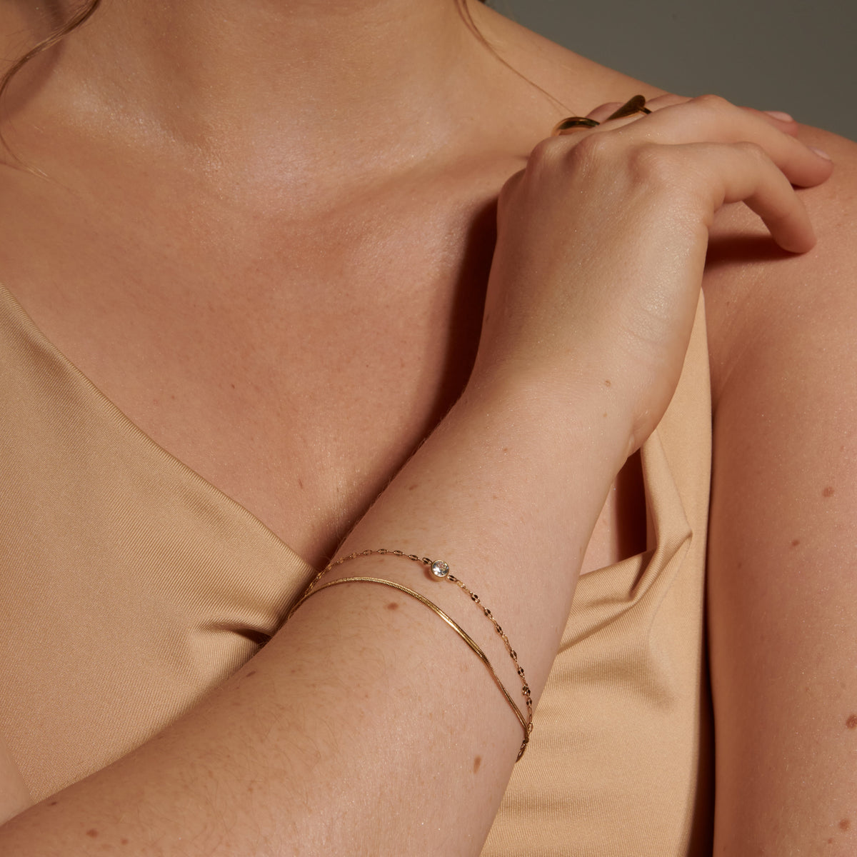 Layered Sparkle Bracelet — detail 1