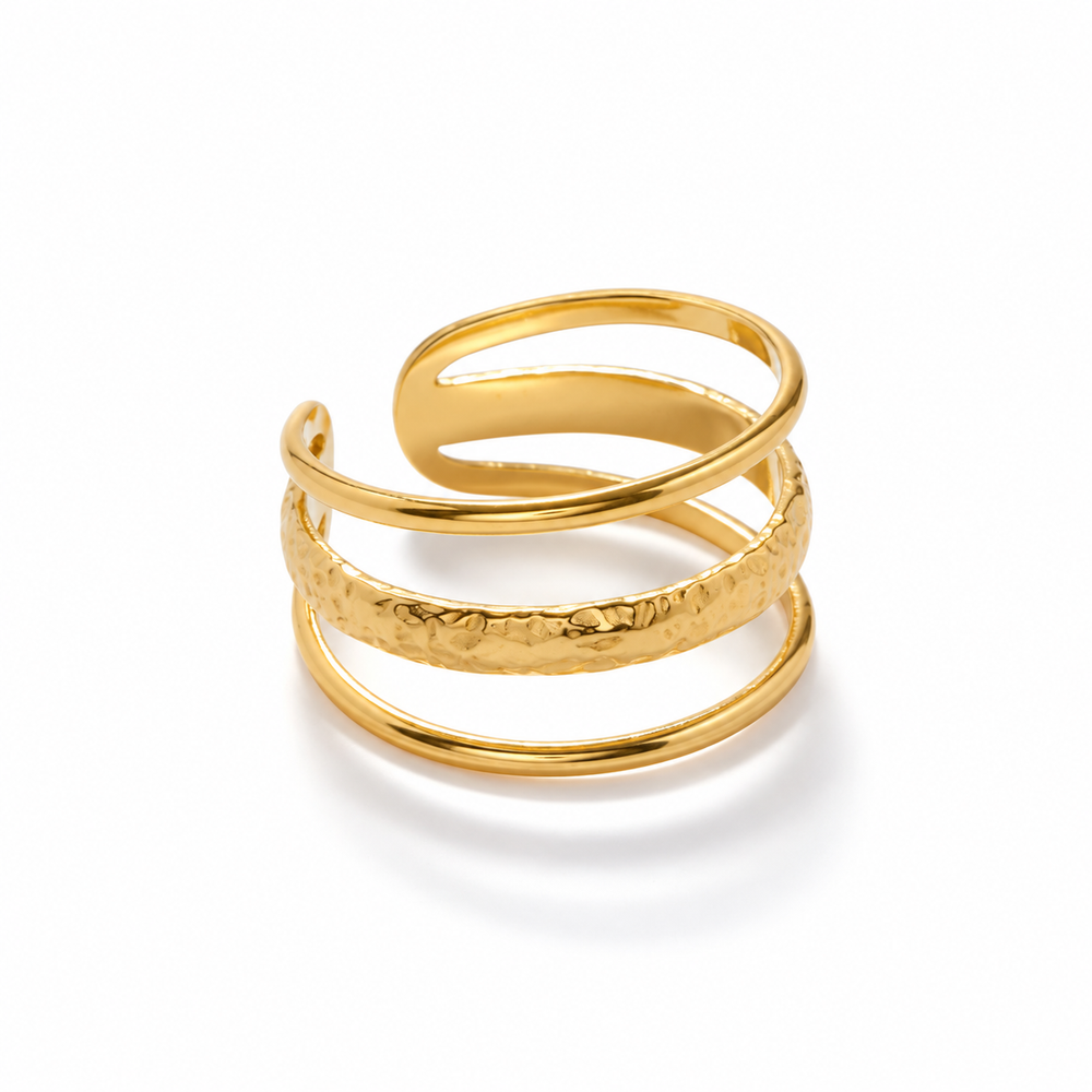 Bague ajustable à trois bandes