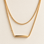 elle bar necklace macro — campaign product photograph