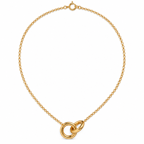 Elle | Interlocking Links Necklace · Gold