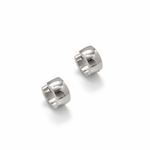 elle mini hoops studio silver — campaign product photograph