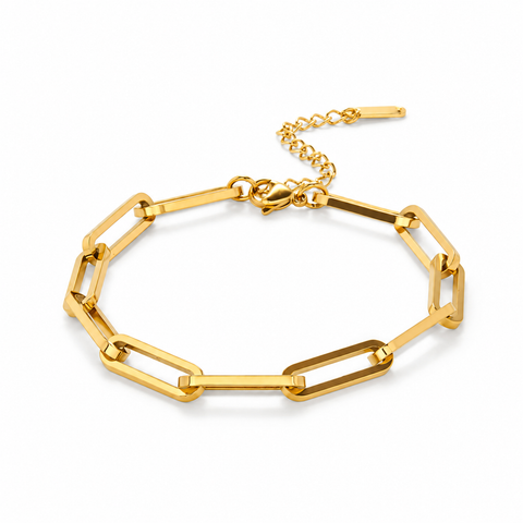 Elle | Paperclip Bracelet · Gold