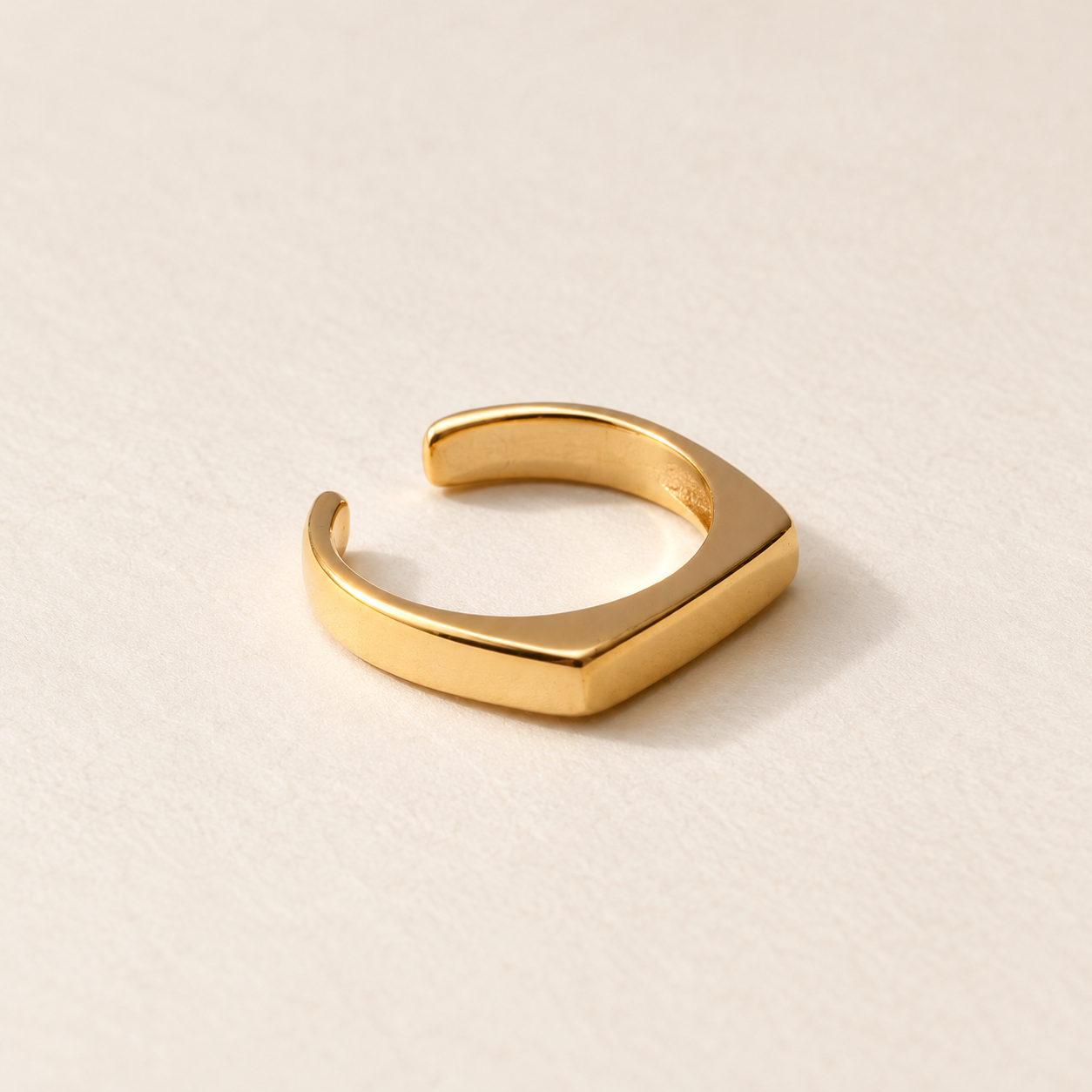 elle signet ring macro — campaign product photograph