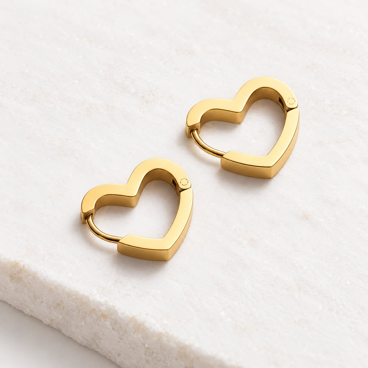 lia heart hoops reverse — campaign product photograph