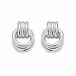 lia intertwined earrings studio silver — campaign product photograph