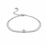 lumi layered bracelet studio silver — campaign product photograph