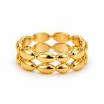onde double oval ring studio — campaign product photograph