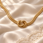 lia knot necklace — detail photograph