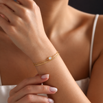 lumi layered bracelet — editorial photograph, exact catalogue design