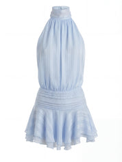 Vittoria | Pleated Ruffle Mini Dress