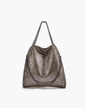 Skyla | Borsa tote in morbida similpelle con tracolla a catena