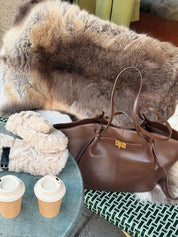 Adele | Leather Shopper Tote Bag