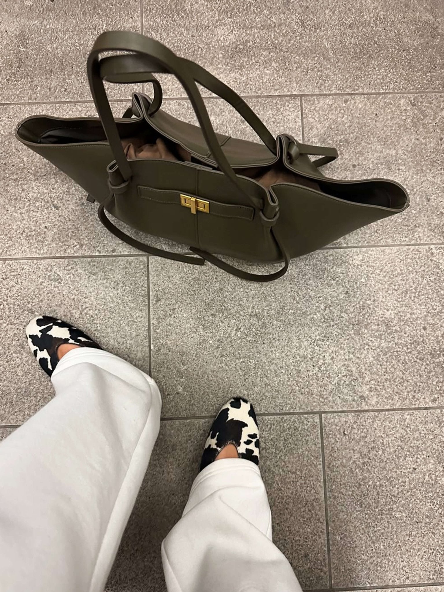 Adele | Leather Shopper Tote Bag