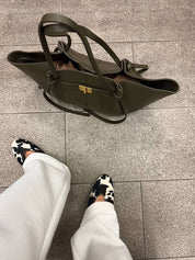 Adele | Leather Shopper Tote Bag