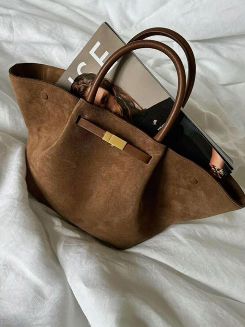 Ava | Suede Handle Bag