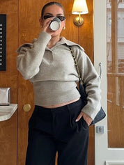 Selena | Cropped Knit Sweater