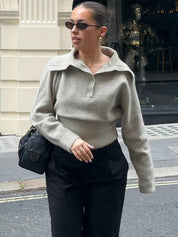 Selena | Cropped Knit Sweater